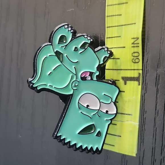 The Simpsons x Pokemon Bart Simpson as   Bulbasaur Enamel Pin - Picture 2 of 4